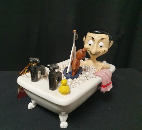 Mr-Bean-Decoratiebeeldje-mr-bean-Cartoon-Comic-Collectible-polyresin-Sculpture-New-Boxed