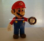 MARIO BASE BALL Pvc Action Figure met Ball en Handschoen 20 cm groot - Supermariobross Figuren