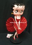 Betty Boop Red Glitter New - Betty Boop In Red Marilyn Monroe Style Polyresin Figurine Boxed