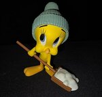 Tweety with snow shuffle demons Merveille rare vintage Figurine