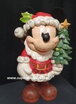 Mickey Mouse traditions Christmas Greeter Statue - Jim Shore Walt Disney Old St. Mick 47cm High - New Boxed