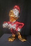 Donald Duck in Red Pop Art Big Fig Cartoon Comic Replica Sculpture Boxed