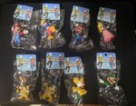 Super Mario Keychain Set of 8 pieces Schlüsselanhänger Porte-clé