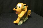 Pluto Running Walt Disney Cartoon Comic Sculpture Used Boxed