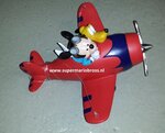 Mickey & Pluto in Plane - Mickey en Pluto in vliegtuig - Disney Deco Beeldje - Boxed