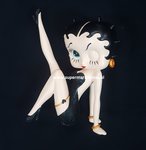 Betty Boop Leg Up Bllack Glitter new in Box - Betty Boop Leg Up Dekoratiebeeldje Nieuw