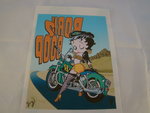 Strijk patroon Betty Boop op Motorcycle