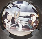 Warner Bros. Looney Tunes Any Bonds Today Plate Bugs Bunny Porky Pig Elmer Fudd Collectors Edition