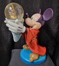 Mickey Mouse Sorceror Apprentice with snowglobe Big Retired Original Disney Sculpture Used