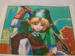 Strijkpatroon - Zelda action figure met zwaard op de rug