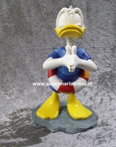 Donald Duck Diving  - Walt Disney Donald Duiken Beeld 38cm - Polyresin Sculpture verf schade in Box