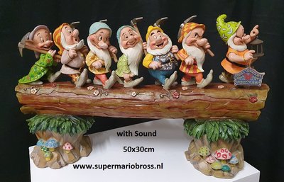 7 Dwarfs Musical Trunk Jim Shore Disney Traditions Masterpiece Big Cartoon Collectible New Boxed