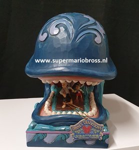 Monstro Gepetto and Pinnochio - a Whale of a Whale Jim Shore Disney Traditions Cartoon Collectible Boxed