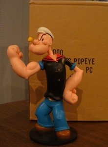 Classic Popeye King Features Syndicate Collectible Cartoon sculpture 21cm Polyresin Boxed