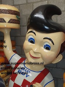 American Big Boy Hamburger Holding 7,8 Ft Statue- Bob's Big Boy Restaurant Advertising Sixties Style - New