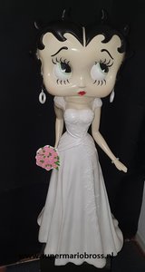 Betty in Wedding Dress 3Ft- Betty Boop in Bruidsjapon Polyester cartoon Statue 90cm High Boxed
