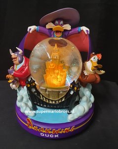 Dark Wing Duck Snowglobe Retired Walt disney waterglobe with light and sound Very Rare Boxed