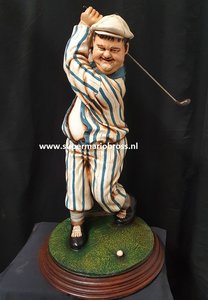 Oliver Hardy Golfer aan het Golfen Laurel en Hardy dikke en de Dunne beeld Statue