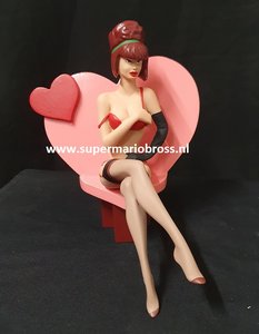 Sexy Pin Up Girl Victoria - Handpainted Parastone Pinup Figurine - Stephan Saint Emmet Collection 20cm new in Box