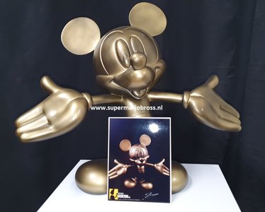 Mickey Mouse Definitive Big Fig Bronze Repaint - 47cm High - Disney Mickey Mouse Sculpture New  Repaint