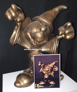 Walt Disney Mickey Mouse Tovenaar Big Fig Bronzen Repaint Sorcerer Apprentice Fantasia 45cm Big large figure Statue 
