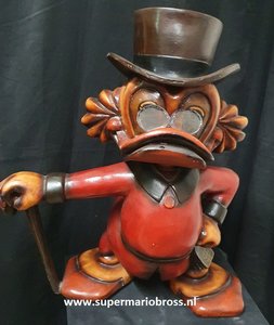 Scrooge Mc Duck 60cm Tall Statue Polyester Big Fig - Dagobert Duck Figur Standing Proud Patina