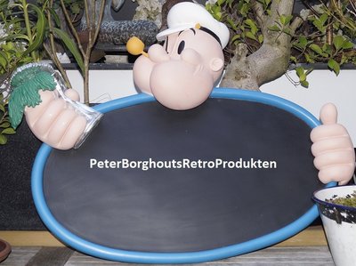 Popeye Menu Board Retired Original Kfs Popeye Afbeelding op Krijtbord 80x70cm Boxed