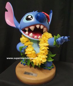 Disney Master Craft Hula Stitch  Beast kingdom statue With Base 38cm High New Boxed 