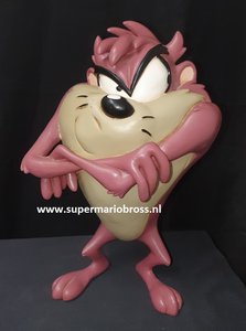 Taz - The tasmanian Devil 37cm Tall Standing  Looney Tunes Warner Bros Statue Used Cartoon Comic Polyester