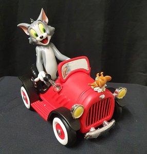 Tom & Jerry in Car - Tom And Jerry Warner Bros Looney Tunes Cartoon Comic Collectible Figurine New in Box