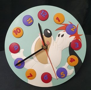 Droopy Jongleur Clock demon & Merveilles Horloge Bas relief Turner Entertainment Boxed