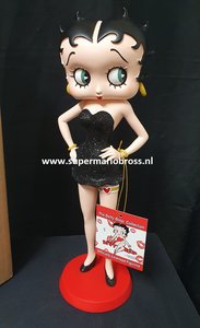 Betty Boop Garter Black Glitter BB met kousenband Zwart Glitter Cartoon Comic Collectible Figurine