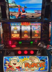 Popeye Pashiclo - Game Machine - Sammy Japanse Popeye Slotmachine Good Shape Used