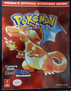 Pokémon covers Both Red & Blue version version Prima Official Game Guide Nintendo Strategieboek 
