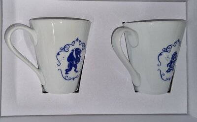 Beauty and the Beast Set Of 2 Mugs Leblon Delienne Edition 2017 Retired Boxed New