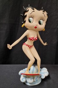 Betty Boop Surfing Girl Cartoon Comic Collectible KFS Retired Resin Sculpture Used No Box