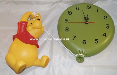 Hanging Winnie the Pooh Up to the Hunny Tree cartoon Comic Collectible Clock New Boxed