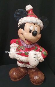Mickey Mouse Jim Shore Christmas Greeter Retired Big Fig Statue Figurine 47cm High Used