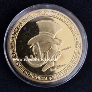 Walt Disney First Euro Of Uncle Scrooge United Europe Gold Coin - Dagobert Duck Eerste Euro Munt United Europe