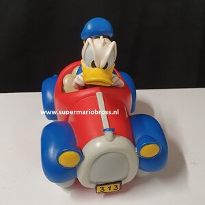 Donald Driving angry Red Car Walt Disney Cartoon Comic collectible figurine