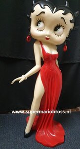 Betty Boop Full Dress Red 3 Ft High Kfs BB Cartoon Polyester Statue 