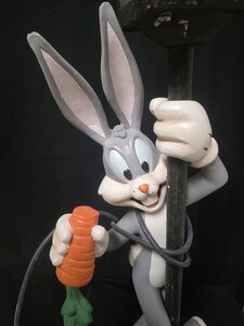 Bugs Bunny With Lamp Warner Bros Looney Tunes Polyester Cartoon Sculpture 66cm high