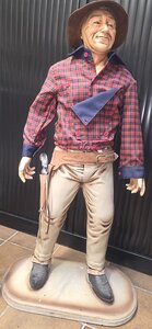 Sherrif Cowboy John Wayne look Filmster 3 ft Decoratie Beeld Western Style