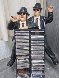 Blues Brothers CD Rack Blues Soul Rhythm Comedy Music Polyester Figure