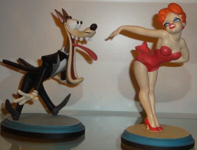 Tex Avery Sexy Red Hot Ridding Hood Statue 1940's MGM Loup Cartoon Comic Animation