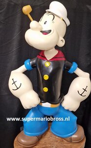 Popeye Stand Alone 80cm King features syndicate Cartoon Comic Polyester Big Fig Used