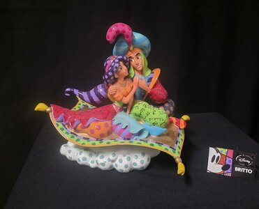  Aladdin and Jasmine By Romero Britto Pop Culture Collectible 25th aniversary 