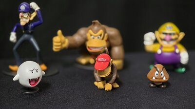 Donkey Kong Diddy Kong Boo Waluigi Wario en Goomba Pvc Toys