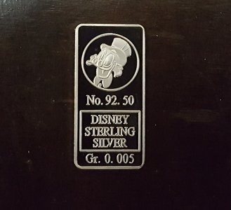 Scrooge Mc Duck Sterling Silver Bar Walt Disney Dagobert Duck Baar Limited of 100