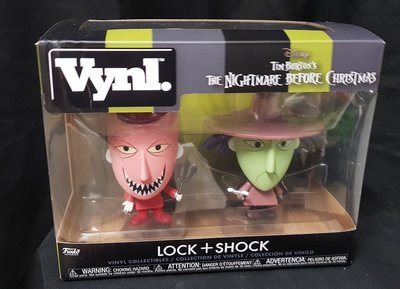 Nightmare before christmas Lock and Schock 2-Pack Funko VYNL Cartoon Collectible Vinyl figurine New Boxed